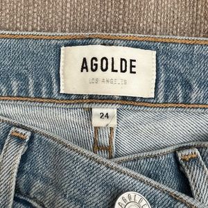 Agolde light washed jeans
